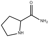 DL-プロリンアミド 化学構造式