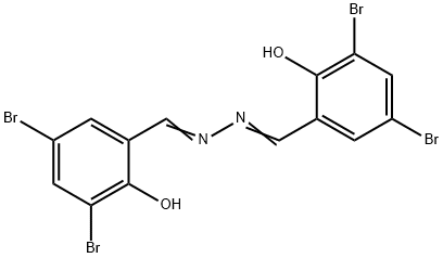 3,5-Dibromosalicylaldehyde [(3,5-dibromo-2-hydroxyphenyl)methylene]hydrazone Structure