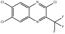 2,6,7-Trichloro-3-(trifluoromethyl)quinoxaline Structure