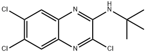 N-(tert-Butyl)-3,6,7-trichloroquinoxalin-2-amine 化学構造式