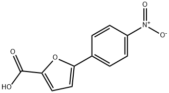 5-(4-ニトロフェニル)-2-フランカルボン酸 化学構造式