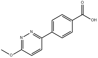 4-(6-METHOXYPYRIDAZIN-3-YL)BENZOIC ACID Struktur