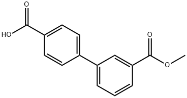 3'-(METHOXYCARBONYL)[1,1'-BIPHENYL]-4-CARBOXYLIC ACID Structure