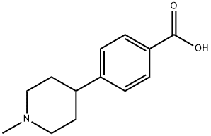 4-(1-Methylpiperidin-4-yl)benzoic acid Structure