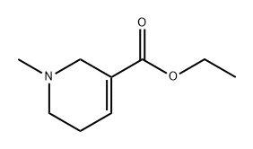 1,2,5,6-Tetrahydro-1-methylpyridine-3-carboxylic acid ethyl ester Structure