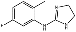 2-(5-フルオロ-o-トルイジノ)-2-イミダゾリン 化学構造式
