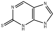 2-巯(基)嘌呤, 28128-19-0, 结构式