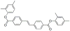4,4'-Bis(2,4-dimethylphenyloxycarbonyl)stilbene Structure