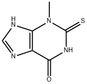 2,3-Dihydro-2-thioxo-3-methyl-7H-purin-6(1H)-one Structure