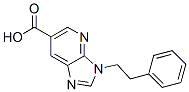 3-(2-Phenylethyl)-3H-imidazo[4,5-b]pyridine-6-carboxylic acid 结构式