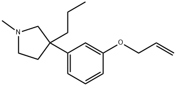 3-[m-(Allyloxy)phenyl]-1-methyl-3-propylpyrrolidine Structure
