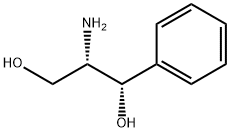 (1S,2S)-(+)-2-アミノ-1-フェニル-1,3-プロパンジオール 化学構造式