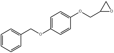 1-(4-苄氧基苯氧基)-2,3-环氧丙烷, 28150-30-3, 结构式