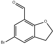 5-BROMO-2,3-DIHYDROBENZO[B]FURAN-7-CARBALDEHYDE Structure