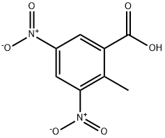 3,5-二硝基-2-甲基苯甲酸,28169-46-2,结构式