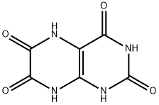 5,8-dihydro-1H-pteridine-2,4,6,7-tetrone Struktur