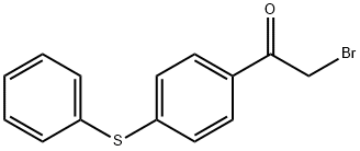 2-Bromo-1-(4-(phenylthio)phenyl)ethanone 化学構造式