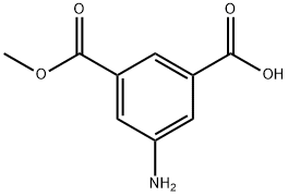 5-アミノイソフタル酸モノメチルエステル 化学構造式