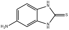 5-アミノ-2-メルカプトベンゾイミダゾール 化学構造式
