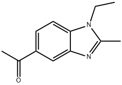 1-(1-ethyl-2-Methyl-1H-benzo[d]iMidazol-5-yl)ethanone 化学構造式