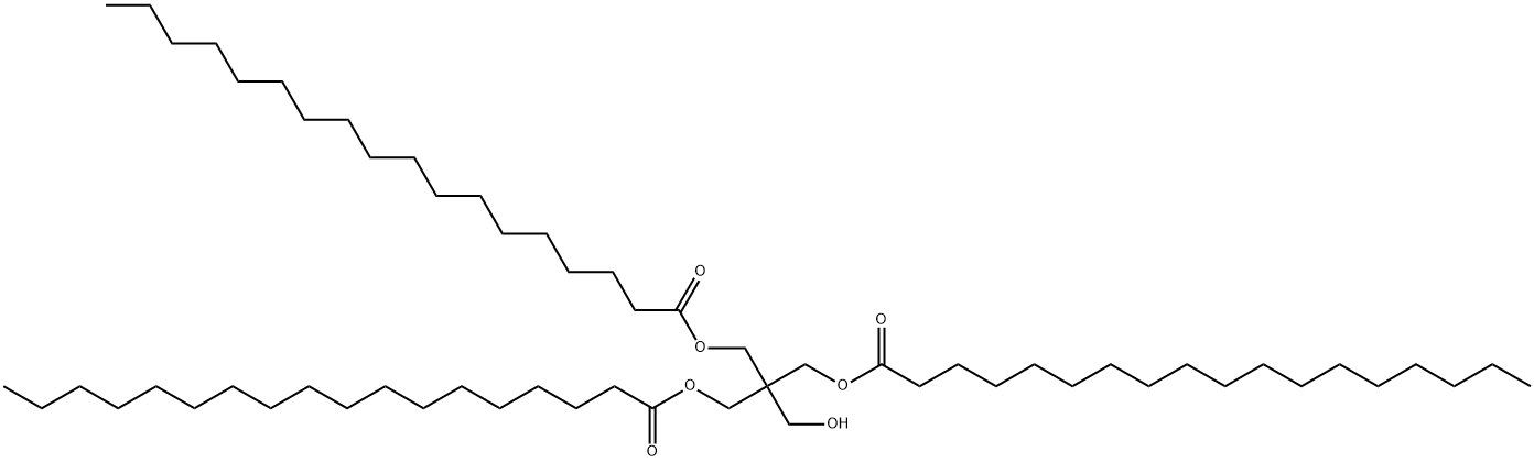 2-(hydroxymethyl)-2-[[(1-oxooctadecyl)oxy]methyl]propane-1,3-diyl distearate Struktur