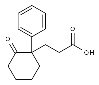 2-Oxo-1-phenylcyclohexanepropionic acid Struktur