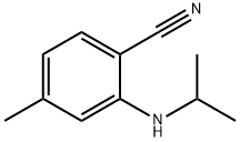 4-メチル-2-[(1-メチルエチル)アミノ]ベンゾニトリル 化学構造式