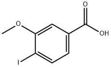 4-ヨード-3-メトキシベンゼンカルボン酸 化学構造式