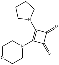 3-MORPHOLINO-4-TETRAHYDRO-1H-PYRROL-1-YLCYCLOBUT-3-ENE-1,2-DIONE Structure
