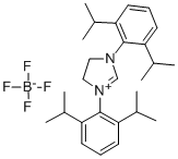 1,3-BIS(2,6-DI-I-PROPYLPHENYL)-4,5-DIHYDROIMIDAZOLIUM TETRAFLUOROBORATE Struktur