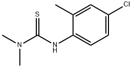 3-(4-クロロ-2-メチルフェニル)-1,1-ジメチルチオ尿素 化学構造式