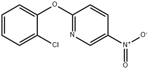 2-(2-Chlorophenoxy)-5-nitropyridine 化学構造式