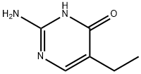 2-アミノ-5-エチル-4-ピリミジノール 化学構造式