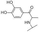 3',4'-ジヒドロキシ-α-(イソプロピルアミノ)プロピオフェノン 化学構造式