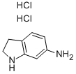 2,3-ジヒドロ-1H-インドール-6-アミン·2塩酸塩 化学構造式