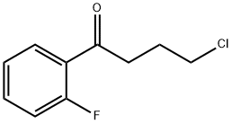 4-クロロ-1-(2-フルオロフェニル)-1-オキソブタン 化学構造式