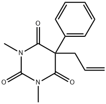 1,3-Dimethyl-5-phenyl-5-(2-propenyl)-2,4,6(1H,3H,5H)-pyrimidinetrione Structure