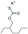 potassium O-(2-ethylhexyl) dithiocarbonate Struktur