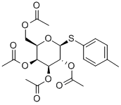 4-Methylphenyl2,3,4,6-tetra-O-acetyl-b-D-thiogalactopyranoside Structure