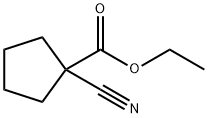 1-シアノシクロペンタンカルボン酸エチル 化学構造式