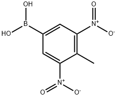 3,5-二硝基-4-甲基苯硼酸,28249-49-2,结构式