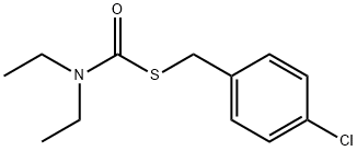 ジエチルチオカルバミン酸S-(4-クロロベンジル) 化学構造式