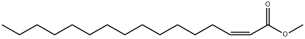 (Z)-2-ヘキサデセン酸メチル 化学構造式