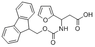 FMOC-DL-3-(FURAN-2-YL)-3-AMINO-PROPIONIC ACID, 282525-14-8, 结构式