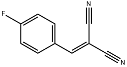 2-(4-フルオロベンジリデン)マロノニトリル 化学構造式