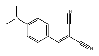 4-ジメチルアミノベンジリデンマロノニトリル 化学構造式
