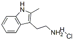 2-甲基-1H-吲哚-3-乙胺盐酸盐 结构式