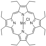 2,3,7,8,12,13,17,18-八乙基-21H,23H-卟吩锰(III)氯化物 结构式