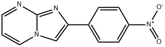 2-(4-ニトロフェニル)イミダゾ[1,2-a]ピリミジン 化学構造式