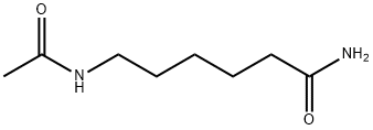 6-(Acetylamino)hexanamide Struktur